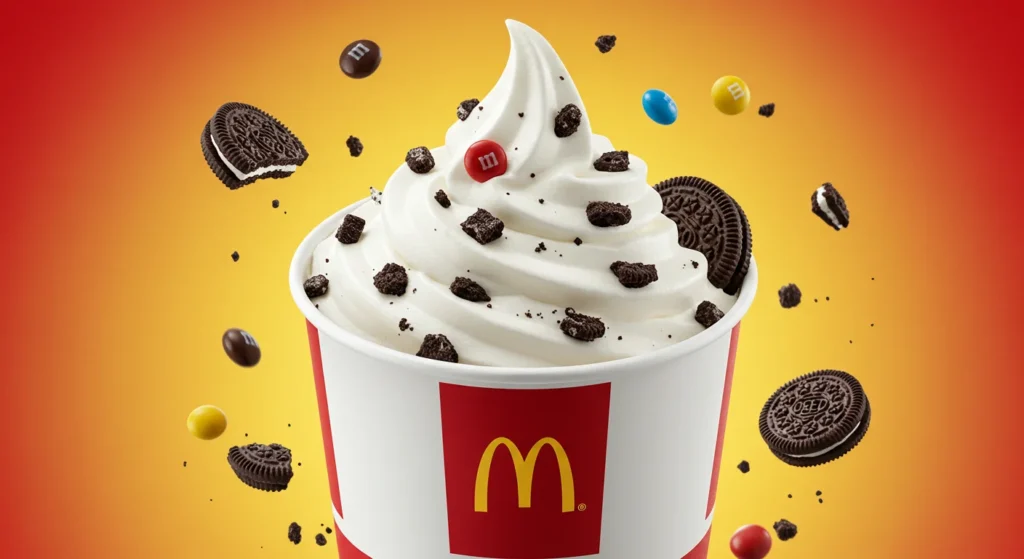 McDonald’s McFlurry cup, McDonald’s Ice Cream Menu and Prices 2025