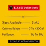 McDonalds 1 2 3 Dollar Menu in USA