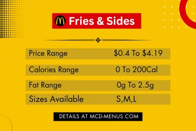 McDonalds Fries and Sides