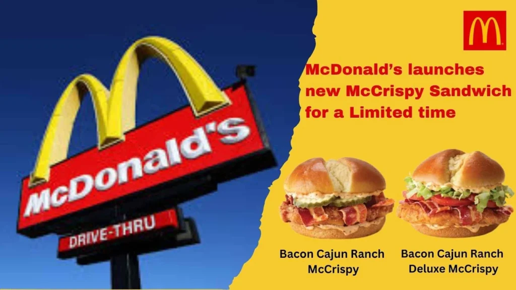 McDonald’s introduce new McCrispy Sandwich for a Limited time
