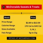 McDonalds Sweats and Treats