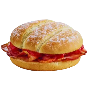 Bacon Roll with Tomato Ketchup