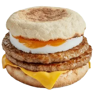 Double Sausage and Egg McMuffin