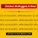 McDonalds Chicken McNuggets and McDonald’s Chicken McNuggets meal