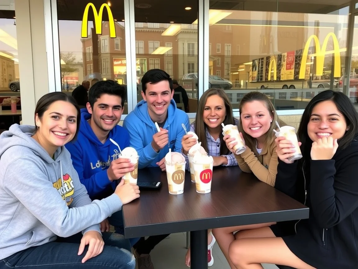 McDonald's ice cream menu