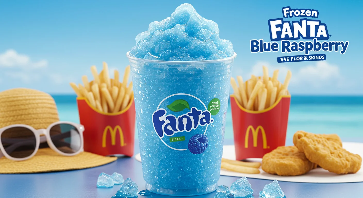 Blue Fanta at McDonald’s 2025