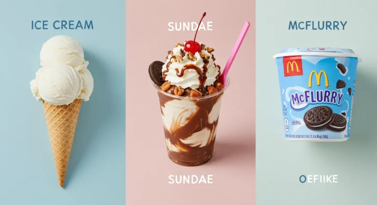 Ice Cream vs. Sundae vs. McFlurry
