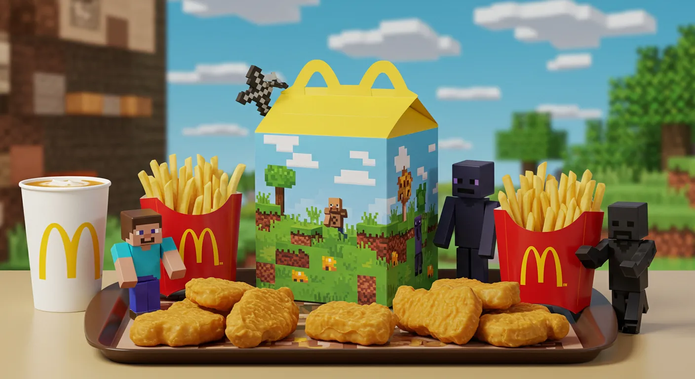 mcdonald’s minecraft meal, minecraft happy meal 2025, minecraft toys mcdonalds, gamer meals mcdonald’s, limited edition mcdonald’s 2025, video game fast food toys
