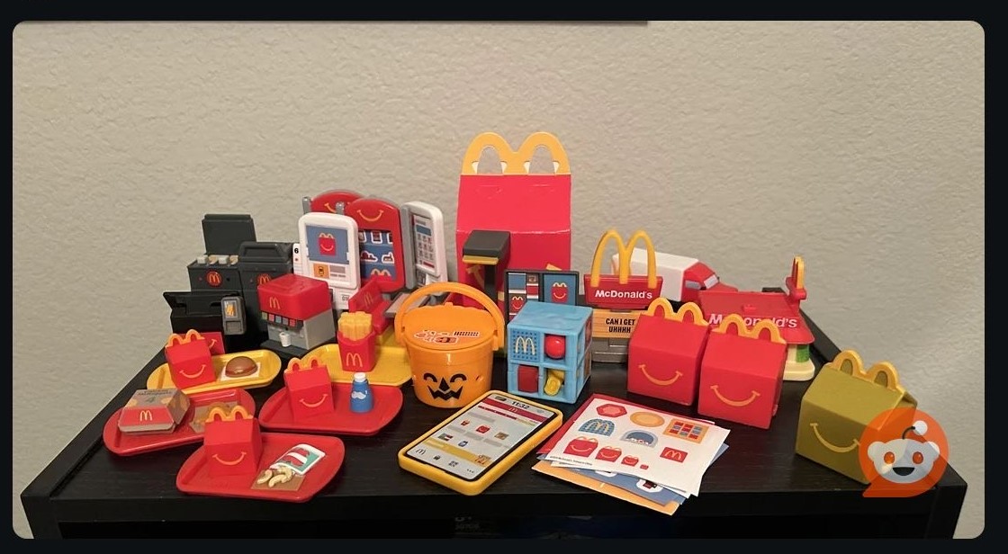 McDonald’s Gold Happy Meal Box toys